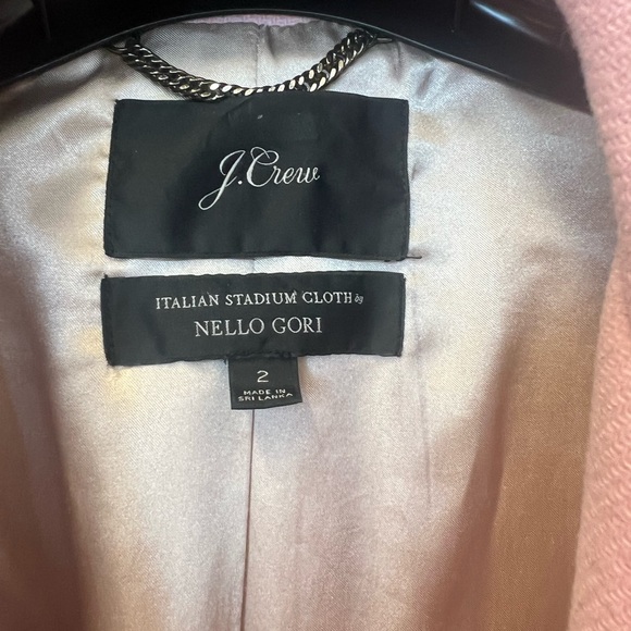 J Crew Cocoon Wool Blend Pink Coat - Size 2 - Picture 6 of 12